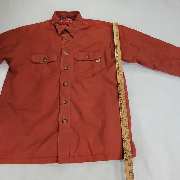 Izod Shacket Mens Sz Large Red Jacket Gorpcore Luxury Sport Shooting Shirt Cold - Picture 5 of 16